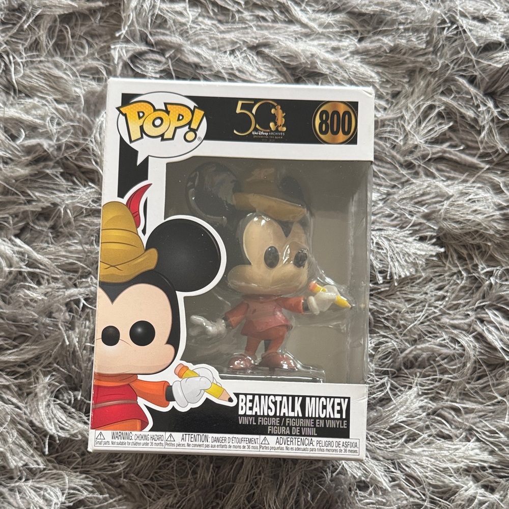Funko Pop Beanstalk Mickey Vinyl Figure - Red and Brown